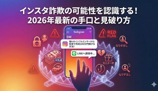 インスタ詐欺の可能性を認識する！2026年最新の手口と見破り方